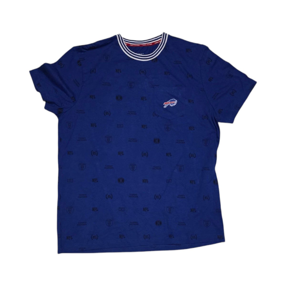 Playera Tommy Hilfiger Xgrande Xl Azul (Usado)