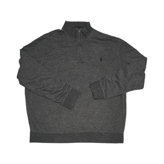 Sueter Ralph Lauren Xgrande Xl Gris Pony Gris (Usado)