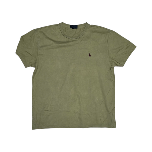 Playera Ralph Lauren Mediana M Verde Pony Vino