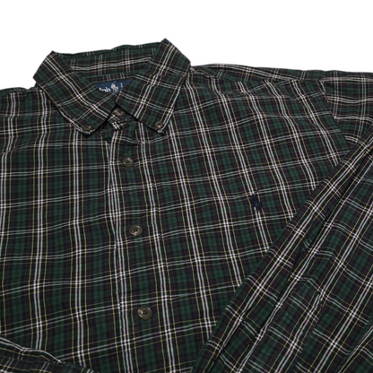 Camisa Ralph Lauren Custom Fit Grande L Cuadro Verde