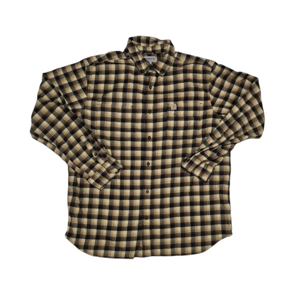 Camisa Carhartt Xgrande Xl Relaxed Fit Cuadro Cafe (Usado)