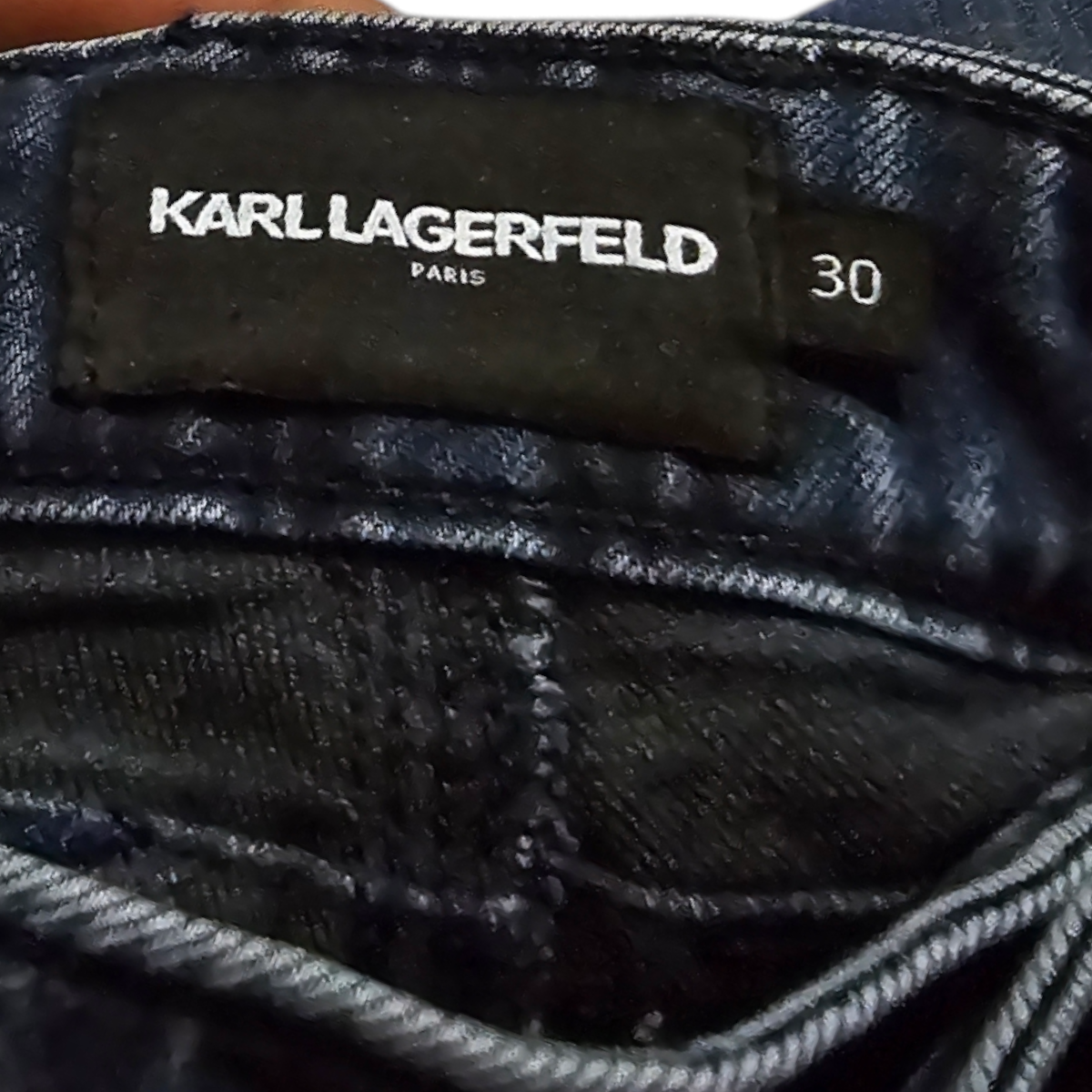 Pantalon Karl Lagerfeld Skinny Talla 30 Azul (Usado)