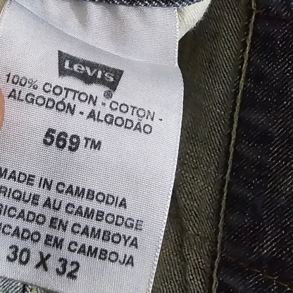 Pantalon Levis 569 Recto 30x32 Azul (Usado)