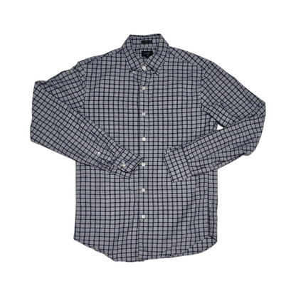 Camisa Cuadros J Crew Slim Chico S Gris/azul (Usado)