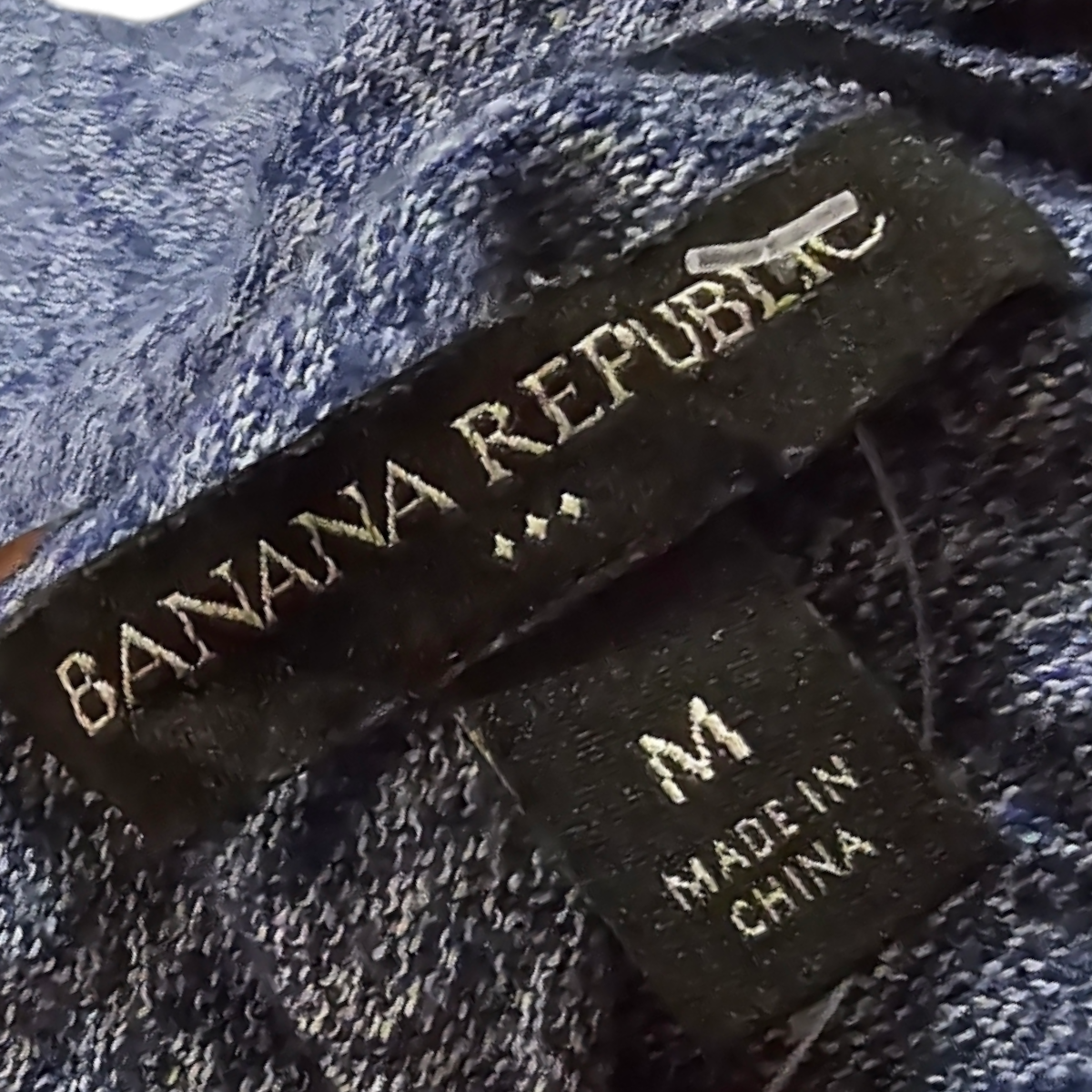 Sueter Botones Con Gorro Banana Republic Azul (Usado)