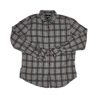 Camisa Cuadros Camden Fit Banana Republic Grande L Gris Rojo (Usado)