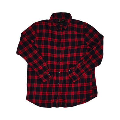 Camisa Banana Cuadrado Rojo Mujer Boyfriend Fit Grande L (Usado)
