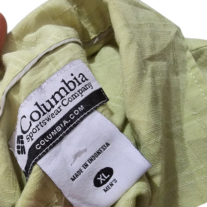 Camisa Manga Corta Columbia Xgrande Xl Verde (Usado)