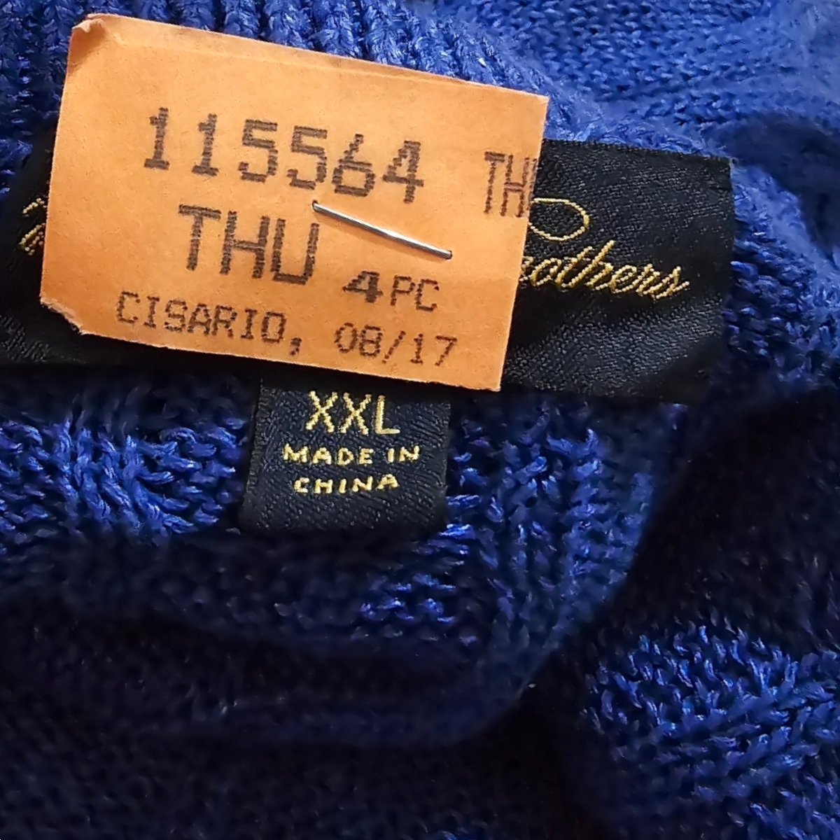 Sueter Brooks Brothers Azul Xxl (Usado)