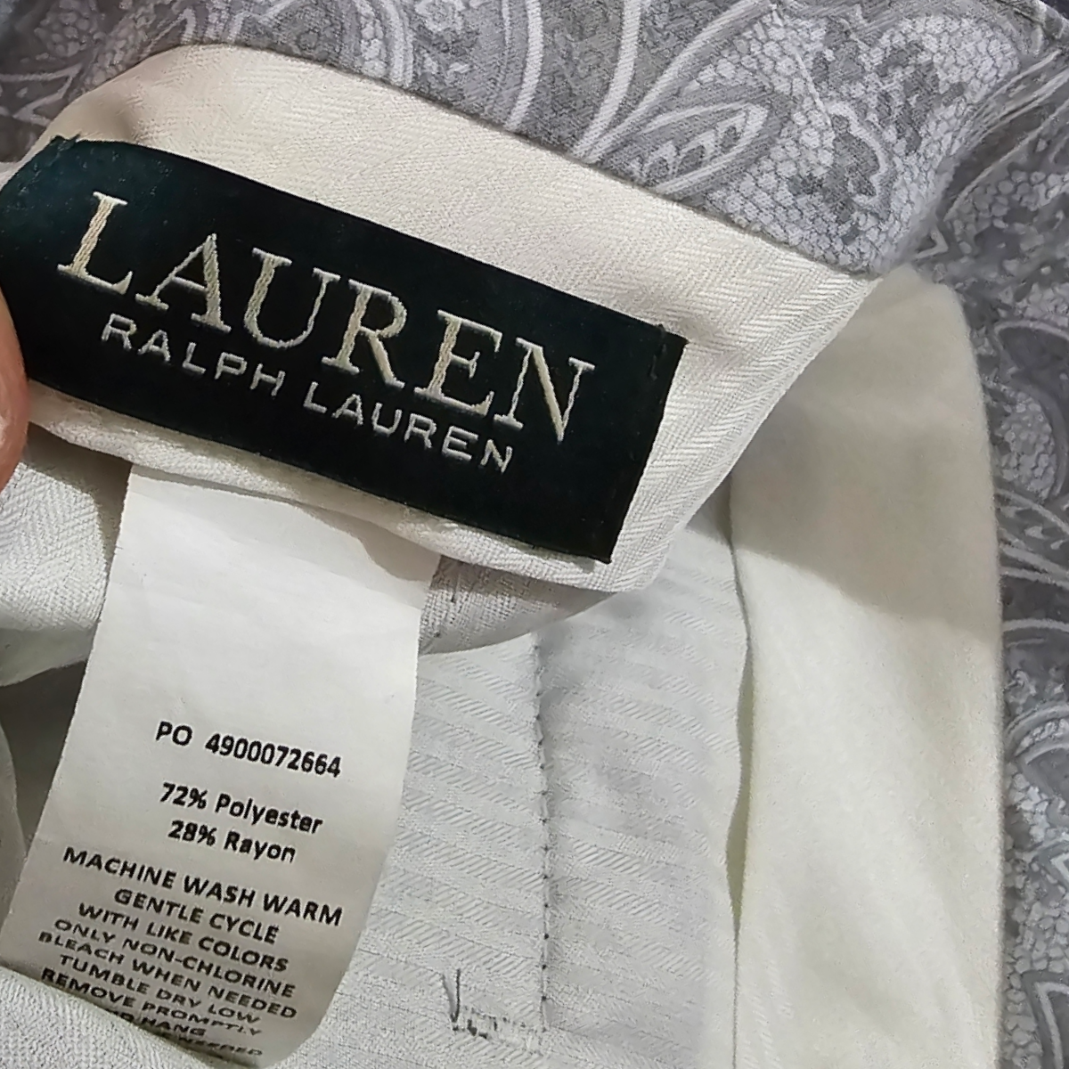 Pantalon De Vestir Ralph Lauren Talla 30x30 Recto Gris (Usado)