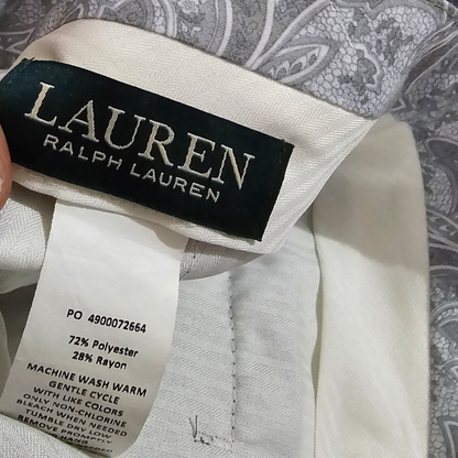 Pantalon De Vestir Ralph Lauren Talla 30x30 Recto Gris (Usado)