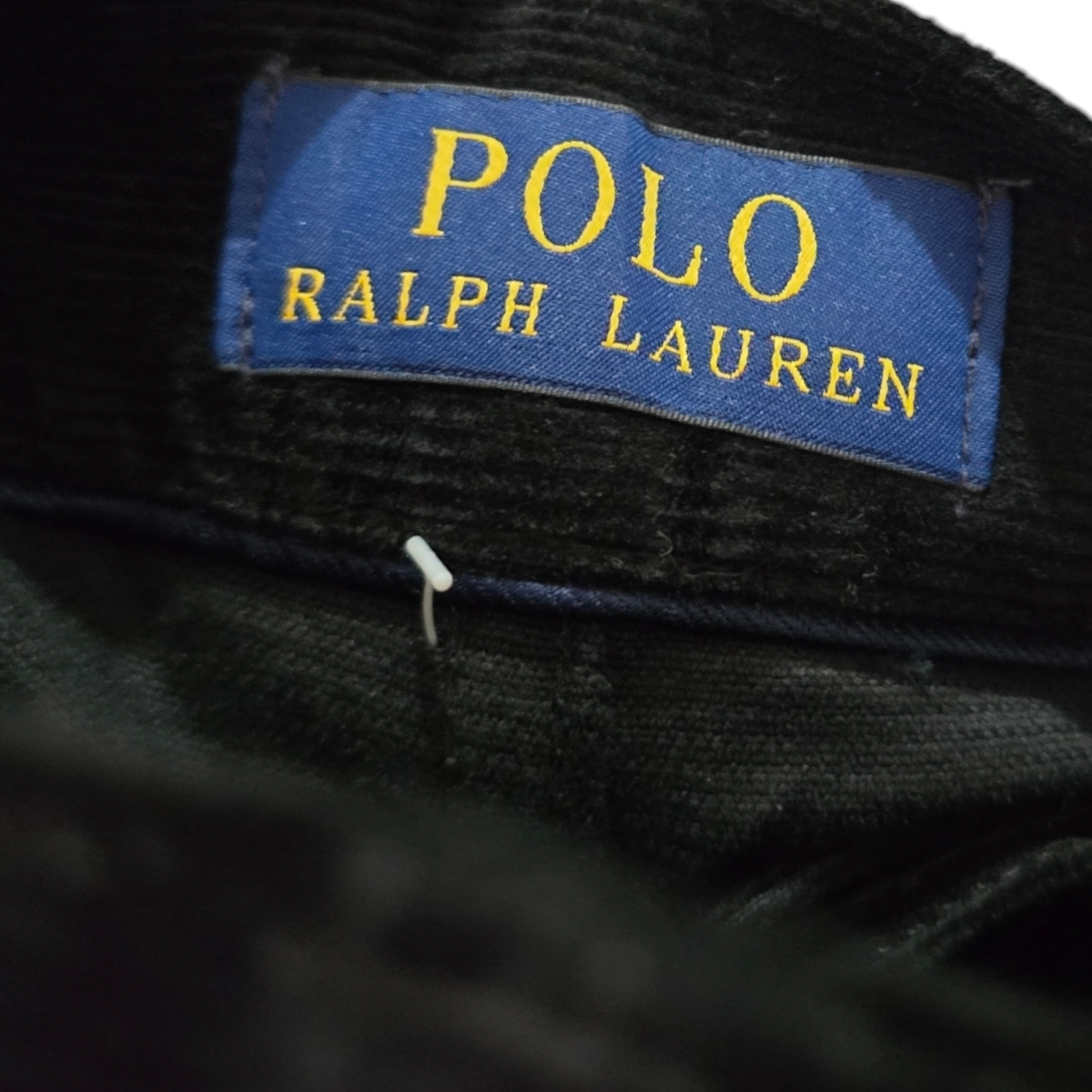 Pantalon Pana Ralph Lauren Talla 32x34 Recto Negro