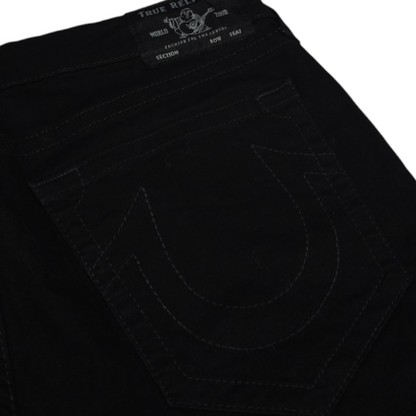 Short Mezclilla True Religion Negro Talla 38 (Usado)