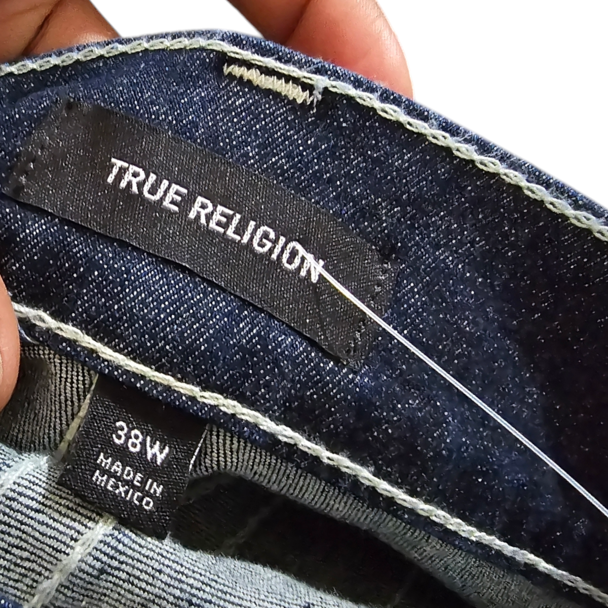 Short Mezclilla True Religion Talla 38 Azul (Usado)