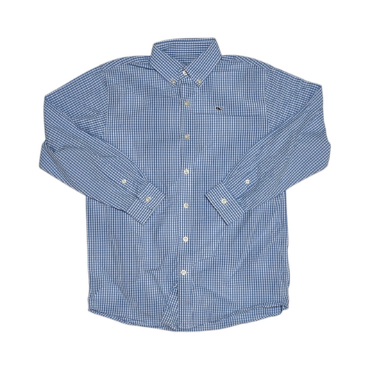 Camisa Vineyard Vines Adolescente 8-10 Cuadro Azul (Usado)