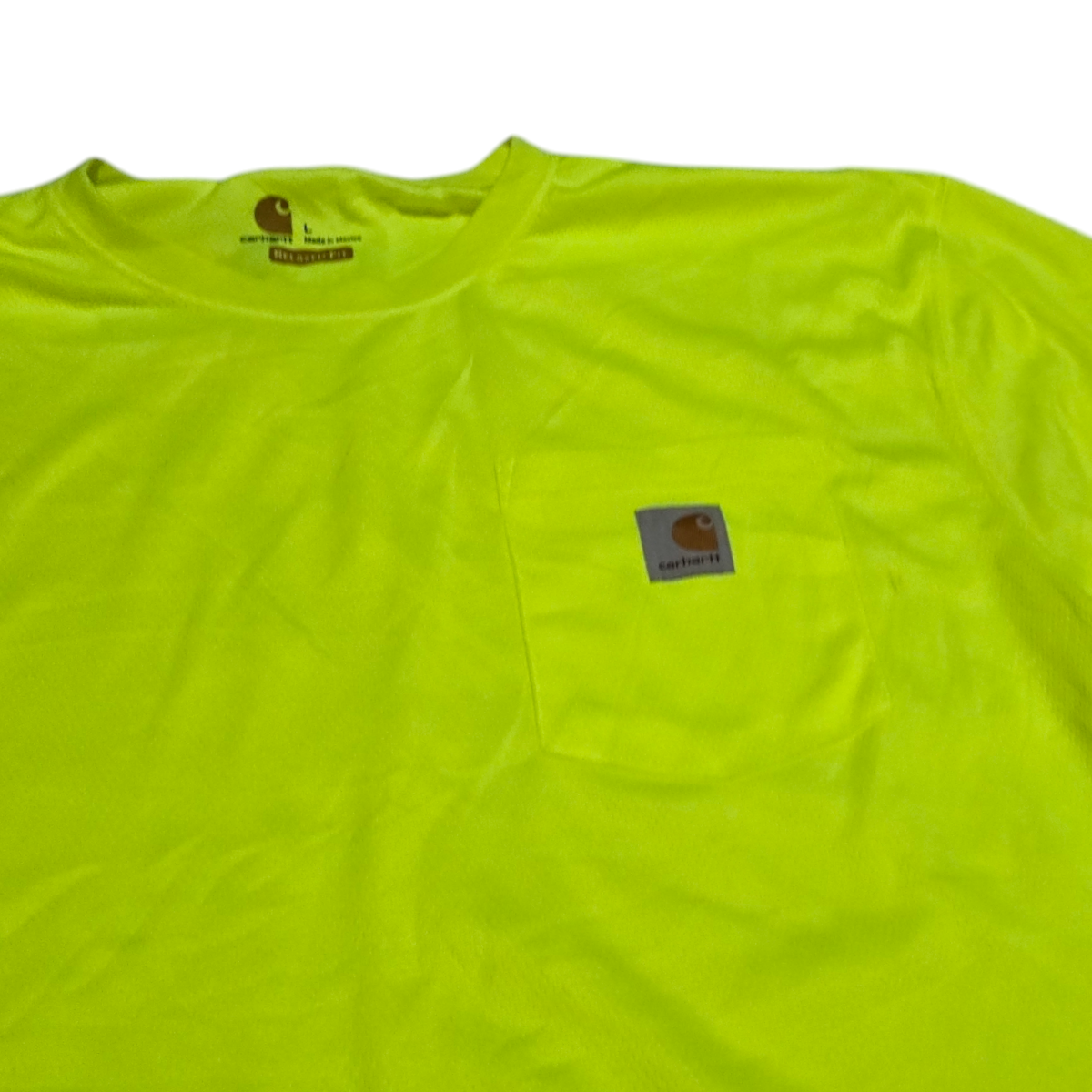 Playera Carhartt Grande L Fosforescente Verde