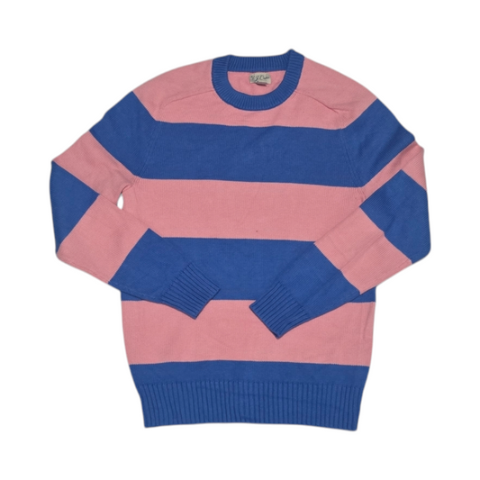 Sueter J.crew Xchico Xs Rosa Y Azul