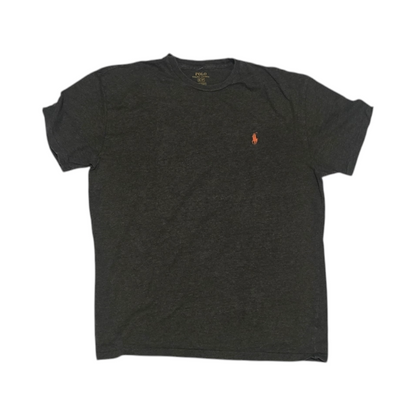 Playera Ralph Lauren Chico S Verde Pony Naranja