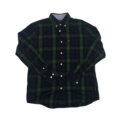 Camisa Tommy Hilfiger Chico S Classic Fit Cuadro Verde