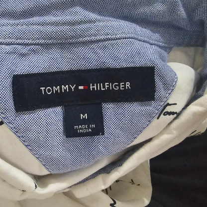 Camisa Manga Corta Tommy Hilfiger Mediana M Blanca Letras