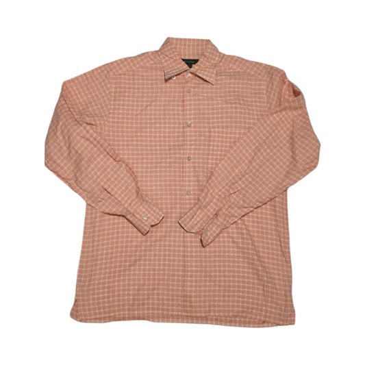 Camisa Ermenegildo Zegna Mediana M Naranja Cuadros