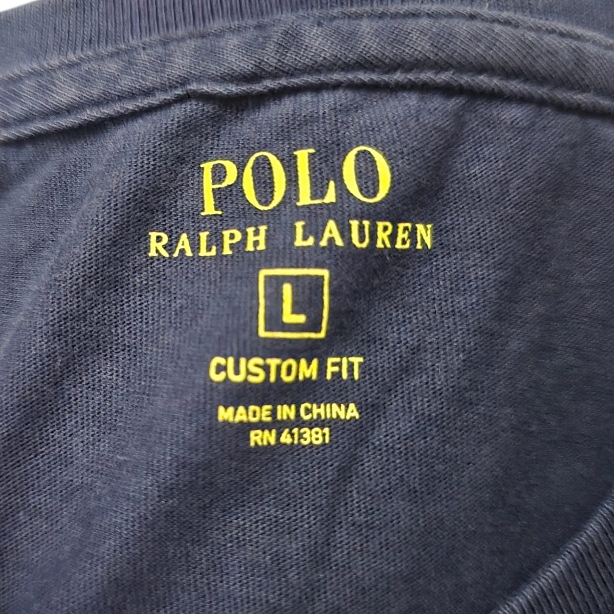 Playera Ralph Lauren Grande L Custom Fit Azul Pony Rojo