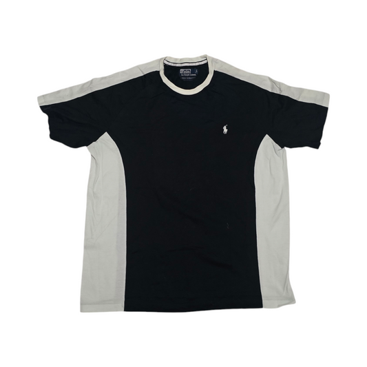 Playera Ralph Lauren Grande L Negro Y Blanco Retro