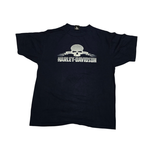 Playera Harley Davidson Xgrande Xl Azul Los Angeles