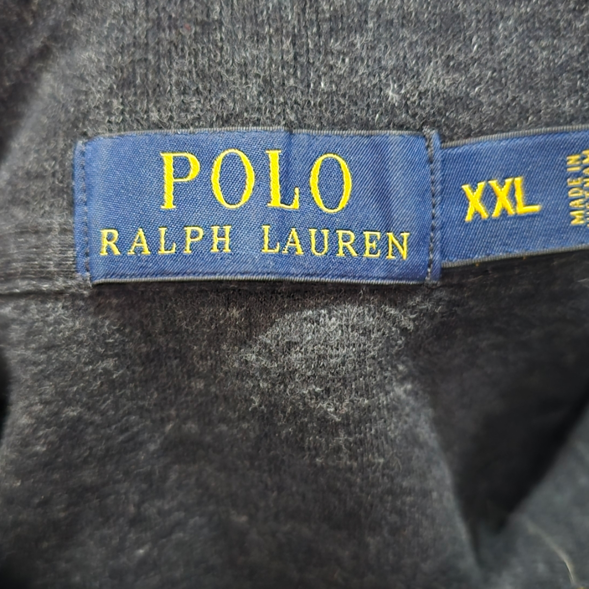 Sueter Ralph Lauren 2xl Gris Oscuro Pony Rojo