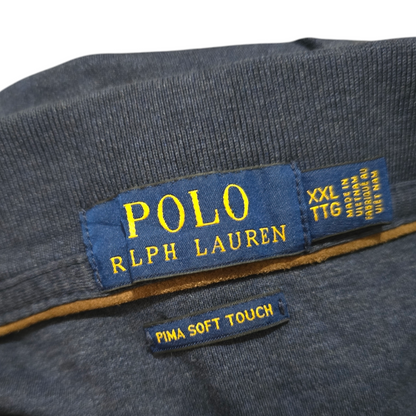 Playera Manga Larga Polo Ralph Lauren 2xl Azul Pima