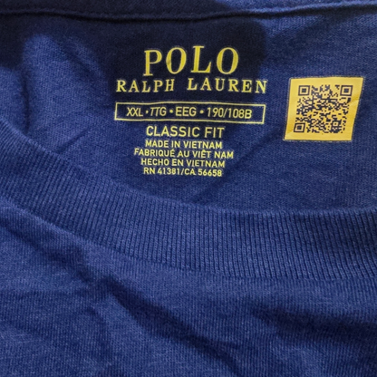 Playera Manga Larga Ralph Lauren 2xl Classic Fit Azul