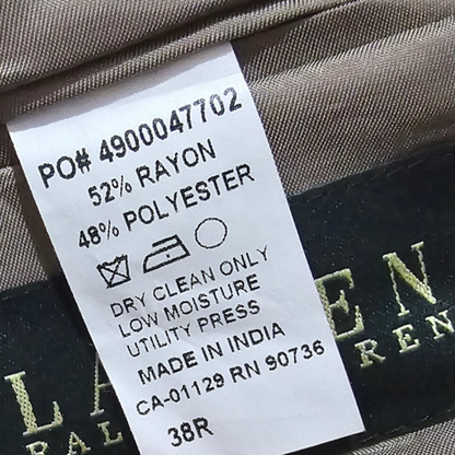 Saco Ralph Lauren 38r Gris