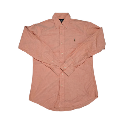 Camisa Ralph Lauren Chico S Custom Fit Naranja