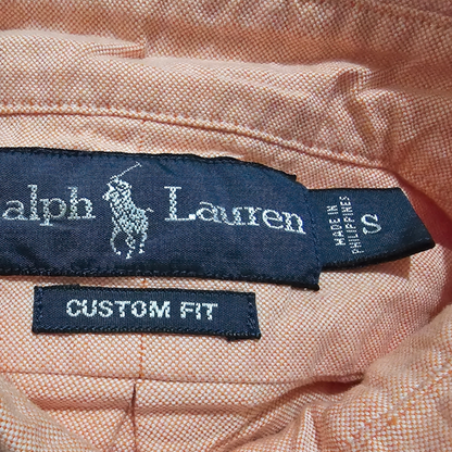 Camisa Ralph Lauren Chico S Custom Fit Naranja