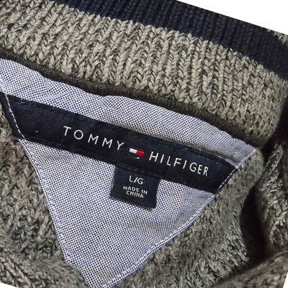 Sueter Tommy Hilfiger Grande L Gris