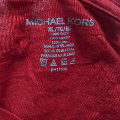 Playera Michael Kors Xgrande Xl Rojo