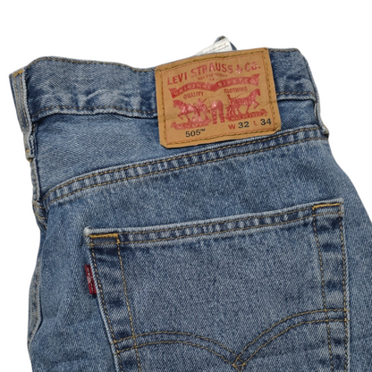 Pantalon Levis 505 32x34 Recto Azul Claro