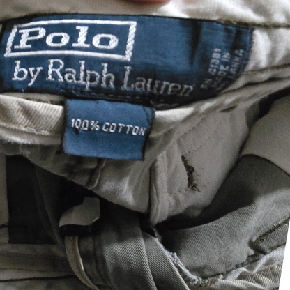 Bermuda Ralph Lauren Talla 36 Gris Deslavado Cargo