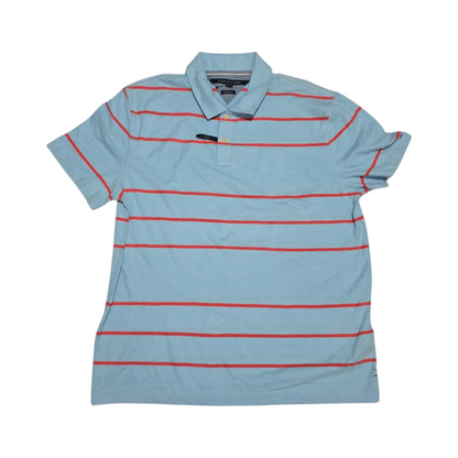 Playera Polo Tommy Hilfiger Xgrande Xl Azul Lineas