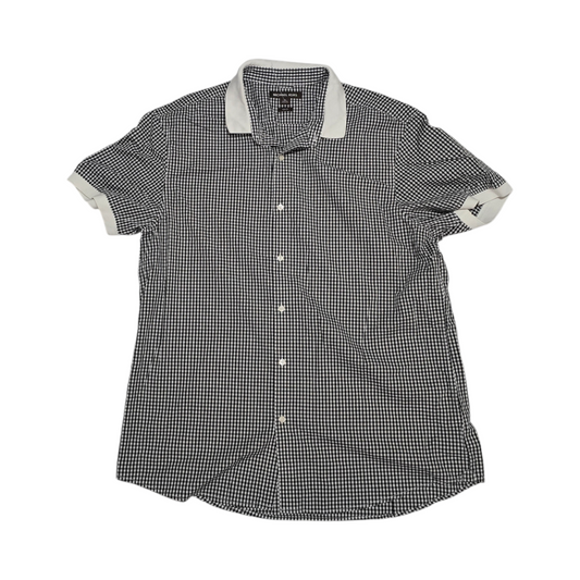 Camisa Manga Corta Michael Kors Xgrande Xl Cuadro Negro