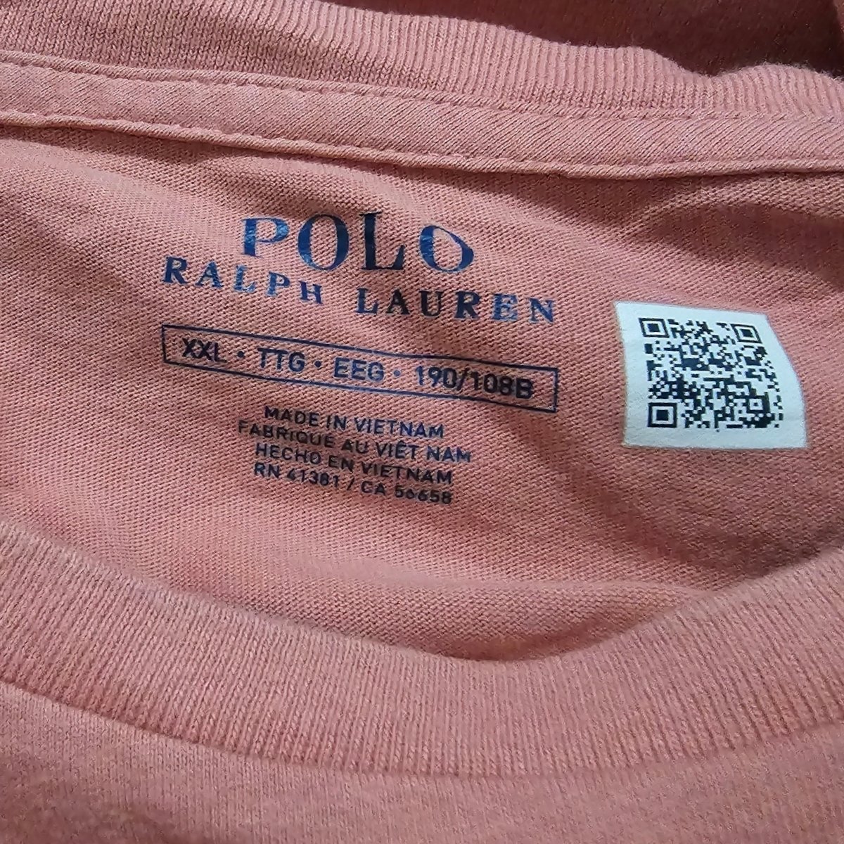 Playera Manga Larga Ralph Lauren 2xl Coral Oscuro