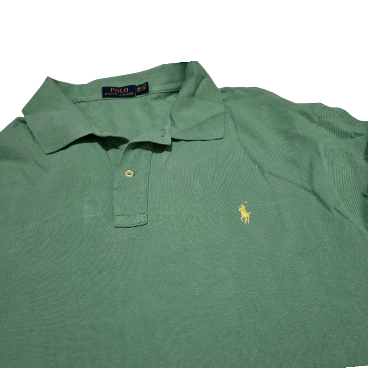 Playera Polo Ralph Lauren 2xl Verde Pony Amarillo