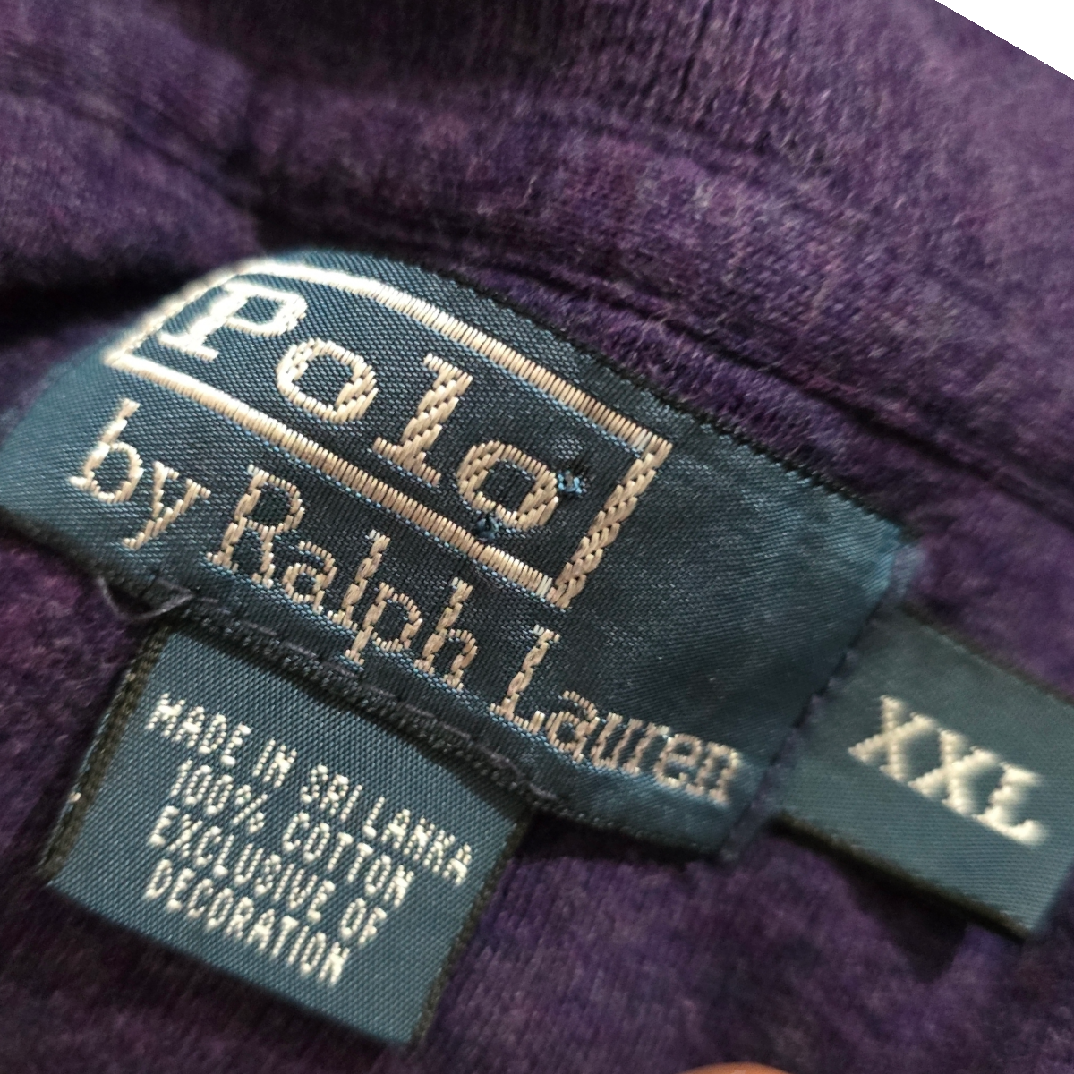 Sueter Ralph Lauren 2xl Morado Pony Verde