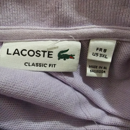 Playera Polo Lacoste 3xl Fr 8 Lila