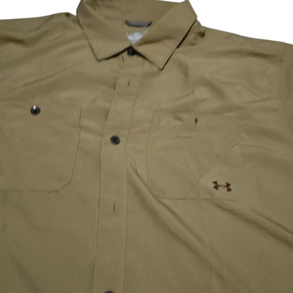 Camisa Manga Corta Under Armour 2xl Cafe