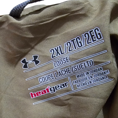 Camisa Manga Corta Under Armour 2xl Cafe