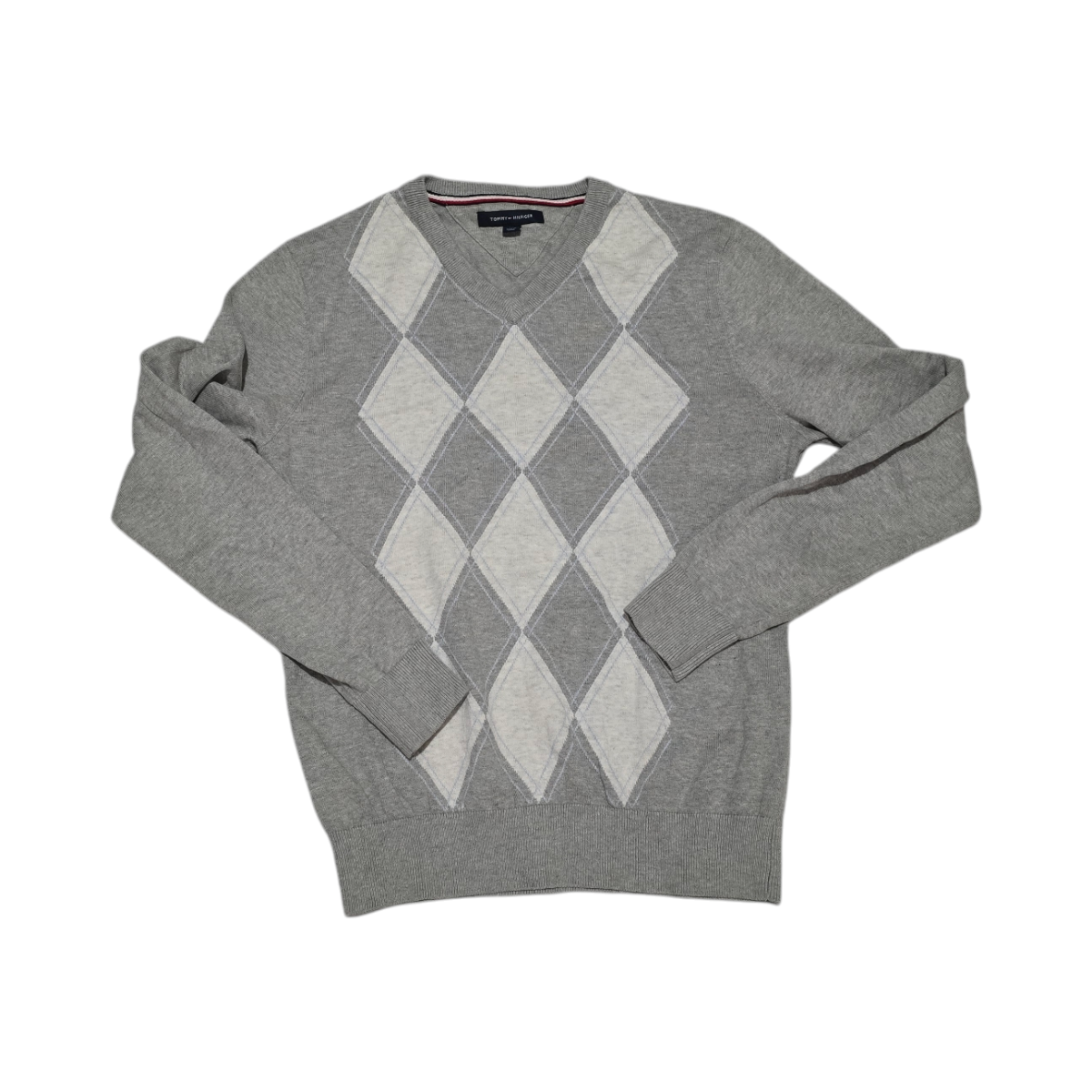 Sueter Tommy Hilfiger Chico S Gris Figuras