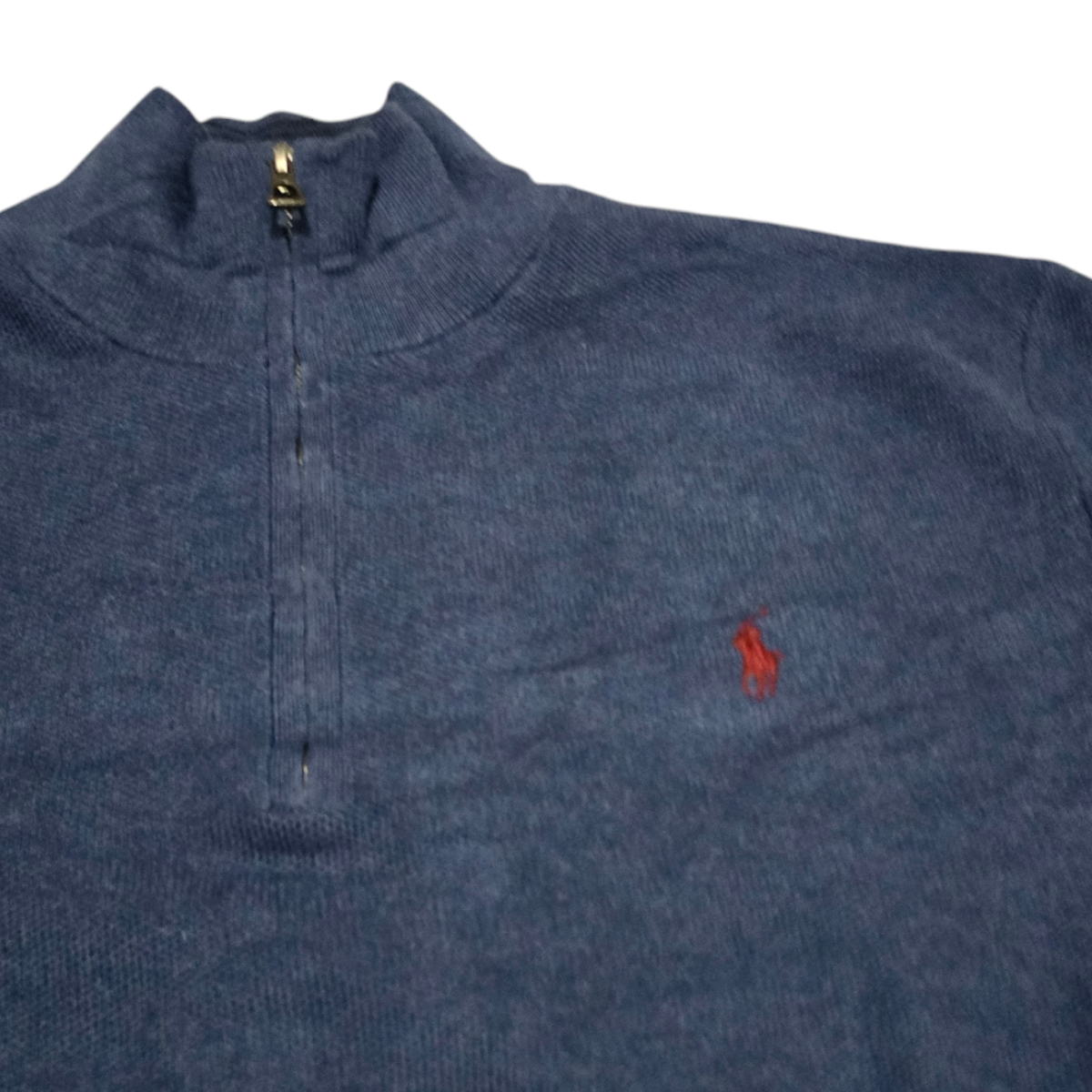 Sueter Ralph Lauren 2xl Azul Pony Rojo Algodon Pima