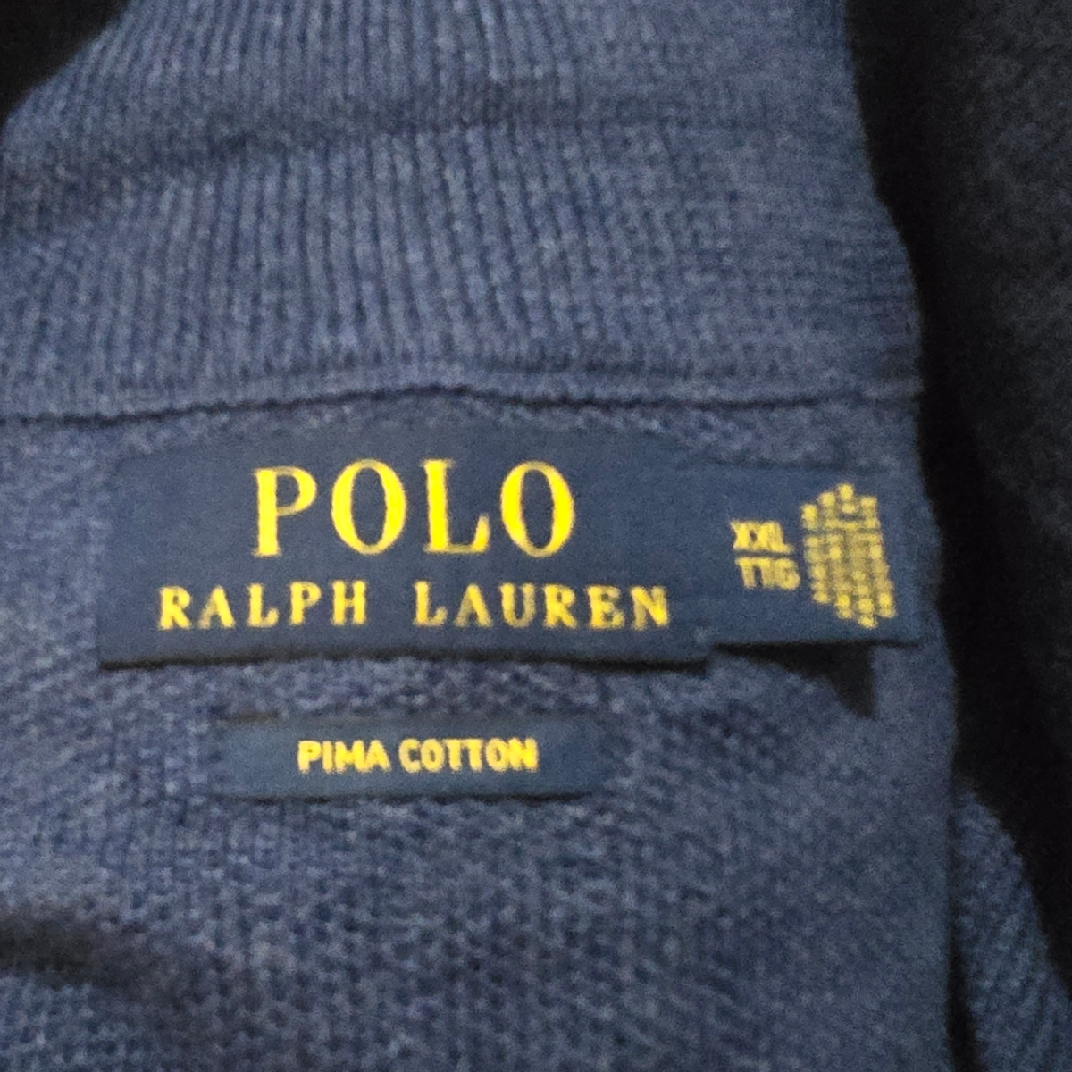 Sueter Ralph Lauren 2xl Azul Pony Rojo Algodon Pima