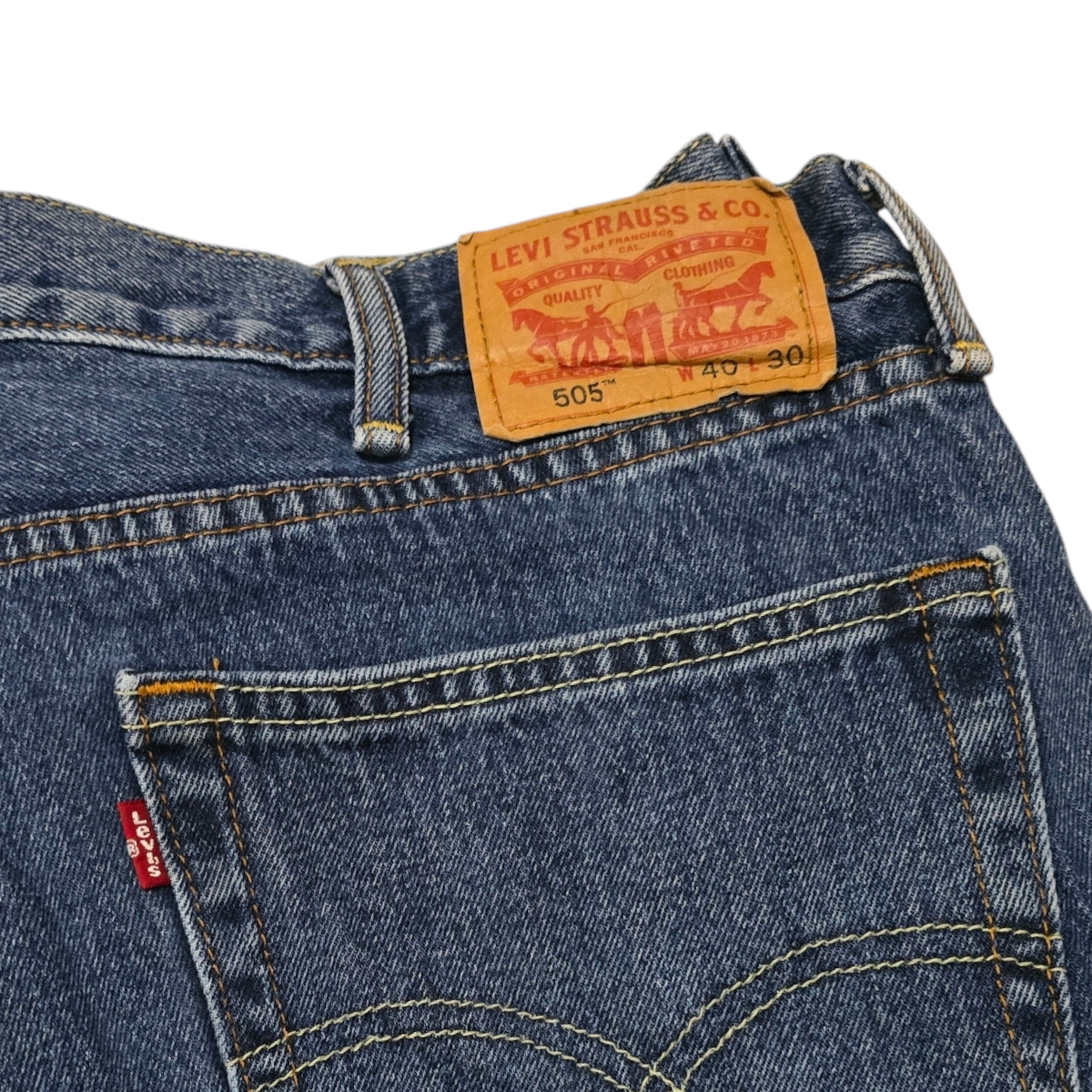 Pantalon Levis 505 40x30 Recto Azul